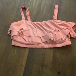 Pink bathing suit top